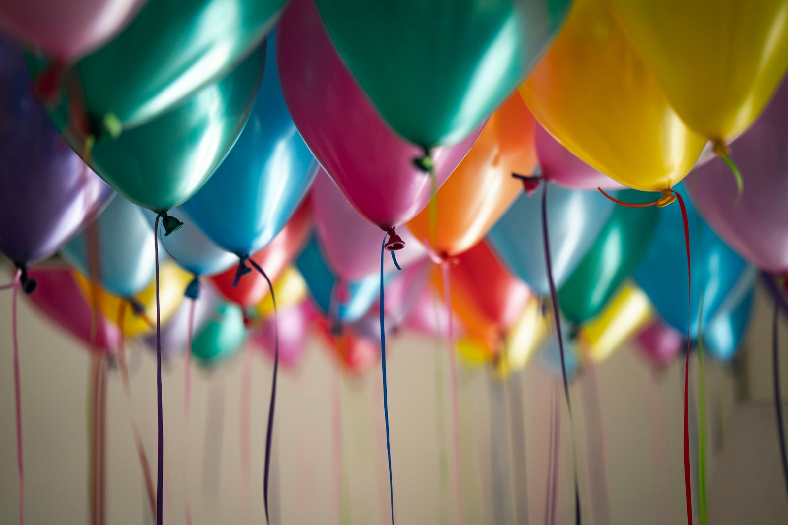 Ballons de fête roses